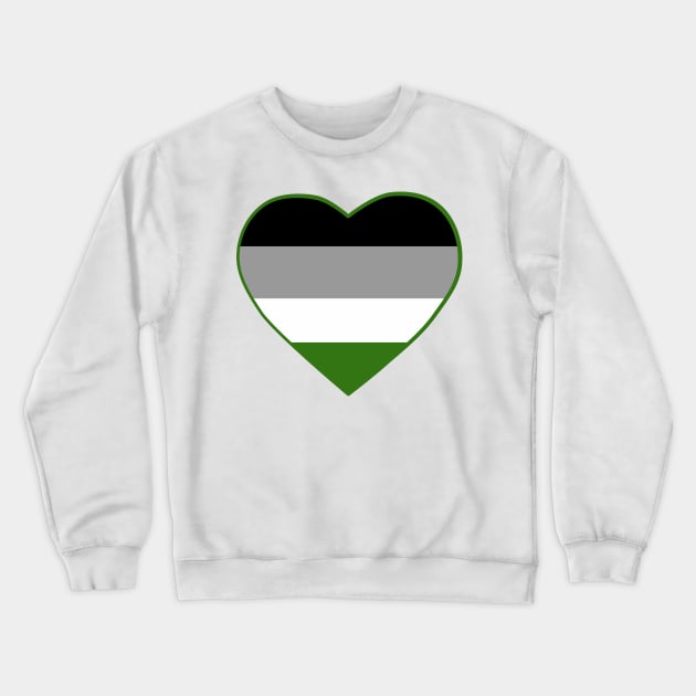 Pride Flag Heart Androphilia Crewneck Sweatshirt by VanumChan